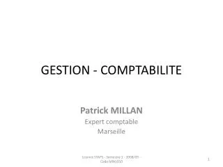 gestion comptabilite