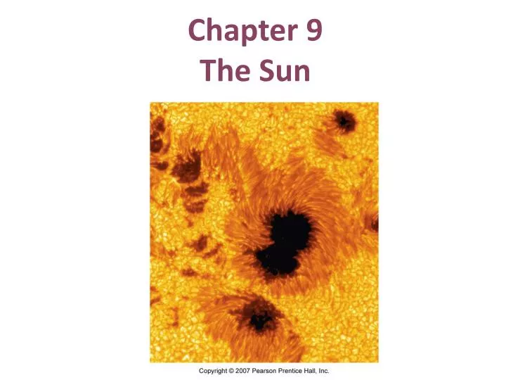 chapter 9 the sun