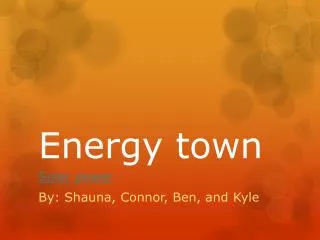 Energy town