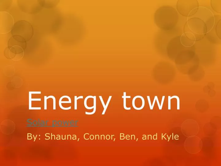 energy town