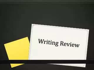 Writing Review