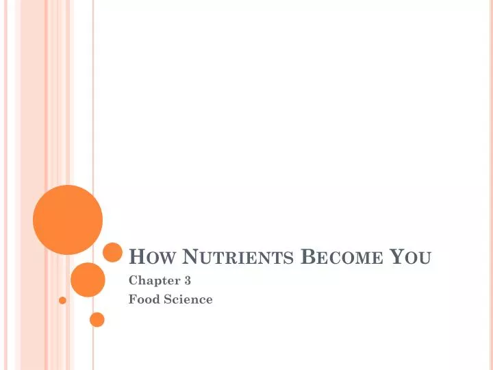 how nutrients become you