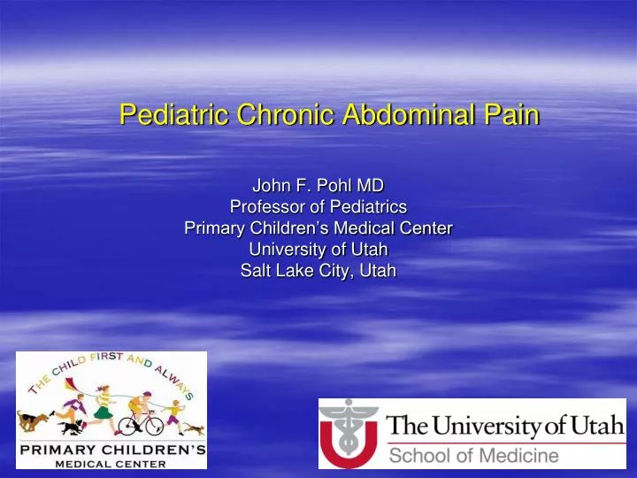 pediatric chronic abdominal pain