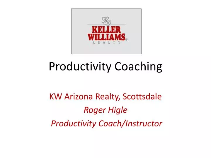 productivity coaching