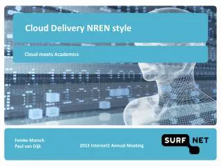 Cloud Delivery NREN style