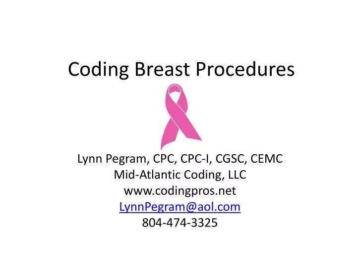 coding breast procedures