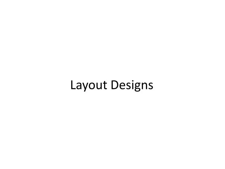 layout designs