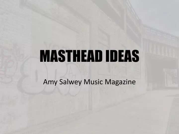 masthead ideas