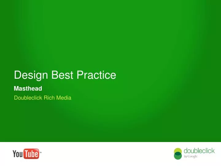 design best practice