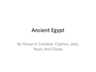 Ancient Egypt