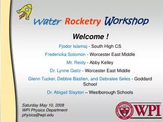 Water Rocketry Workshop