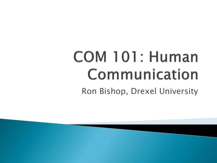 com 101 human communication