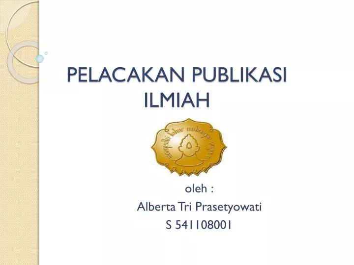 pelacakan publikasi ilmiah