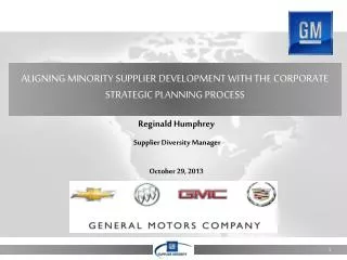 Aligning Minority Supplier Development with the Corporate Strategic Planning Process