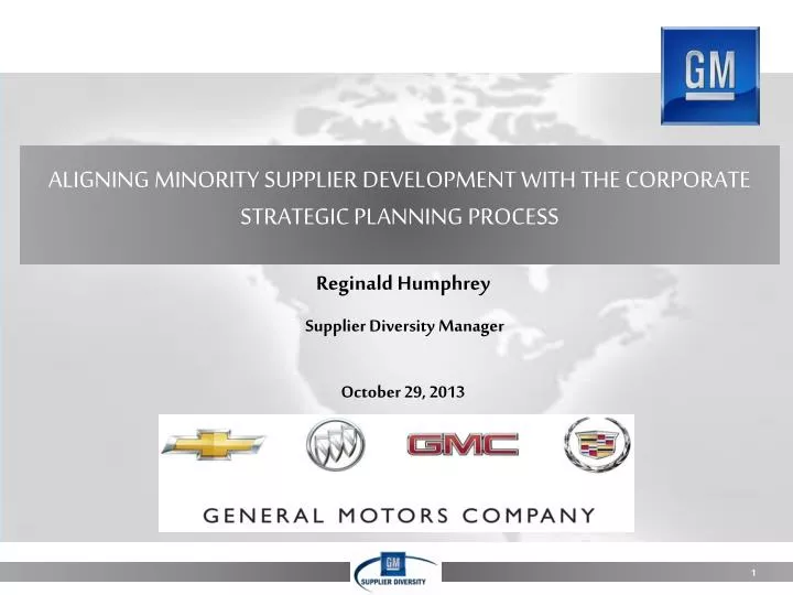 aligning minority supplier development with the corporate strategic planning process