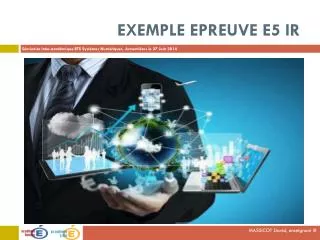 exemple epreuve e5 ir