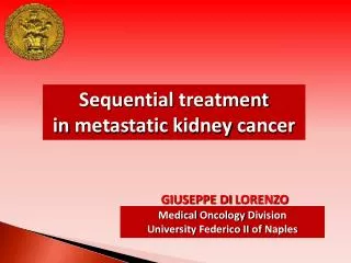 Sequential treatment in metastatic kidney cancer