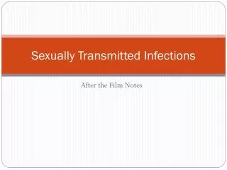 Sexually Transmitted Infections