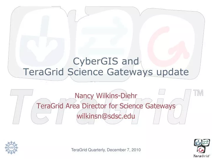 cybergis and teragrid science gateways update