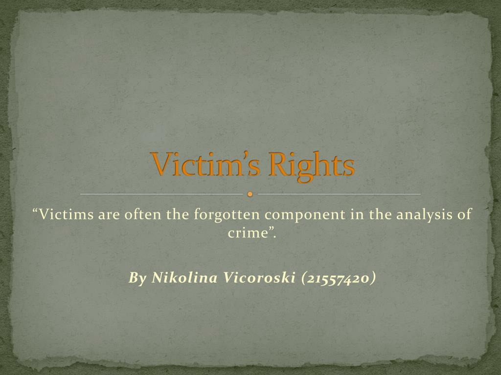 PPT - Victim’s Rights PowerPoint Presentation, free download - ID:2035864