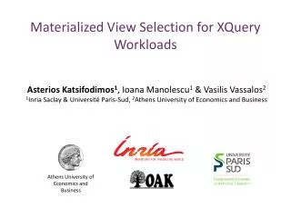 Materialized View Selection for XQuery Workloads