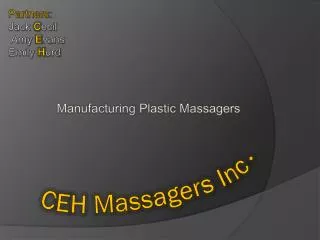 CEH Massagers Inc.