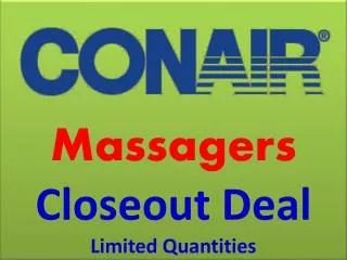 Massagers Closeout Deal Limited Quantities