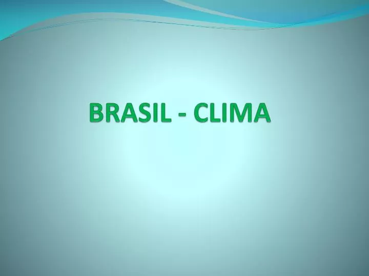 brasil clima