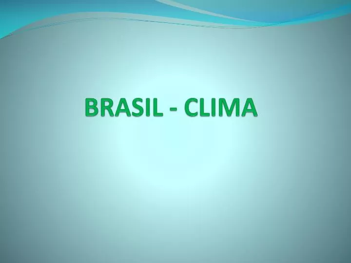 Clima tropical de altitude: resumo, características - Brasil Escola