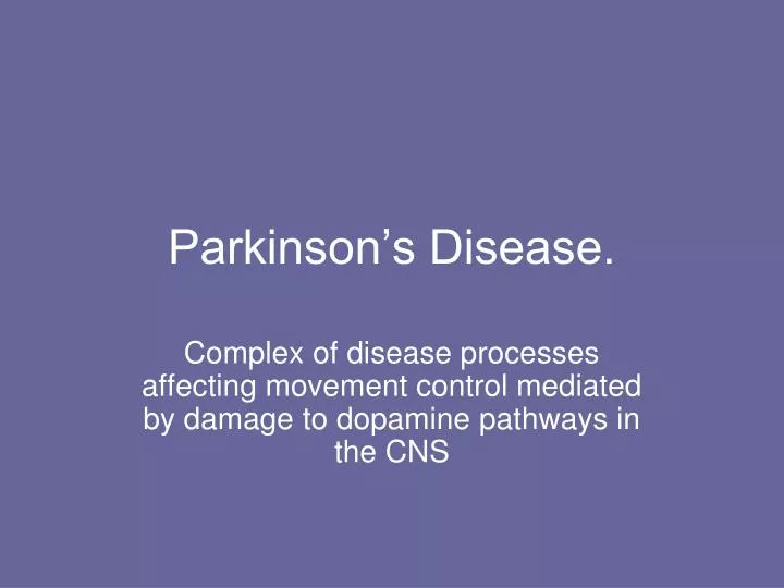 parkinson s disease