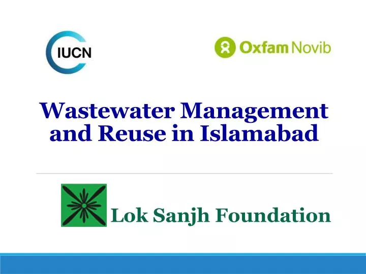 wastewater management and reuse in islamabad