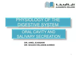 Physiology of the Digestive System
