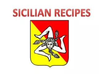SICILIAN RECIPES