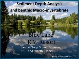 Sediment Depth Analysis and benthic Macro-invertebrate