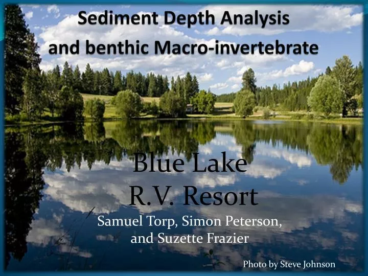 sediment depth analysis and benthic macro invertebrate