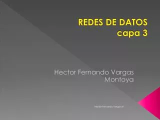 redes de datos capa 3