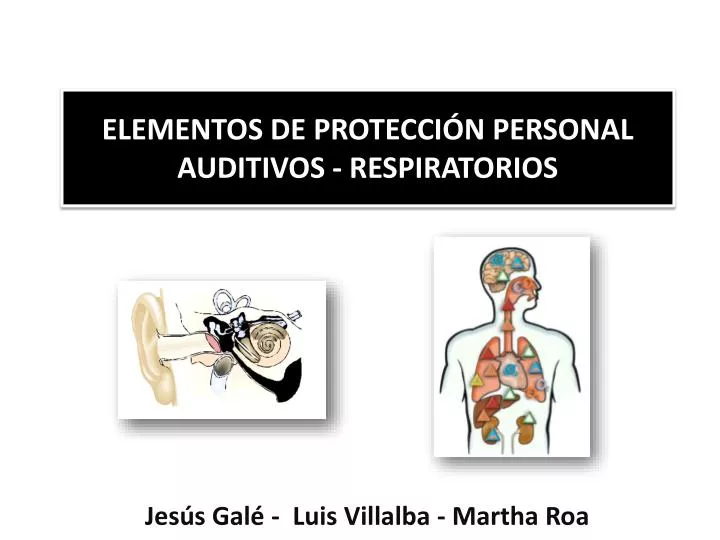 elementos de protecci n personal auditivos respiratorios