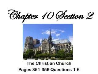 Chapter 10 Section 2