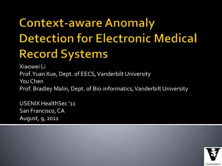 context aware anomaly detection for electronic medical record systems