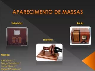 aparecimento de massas
