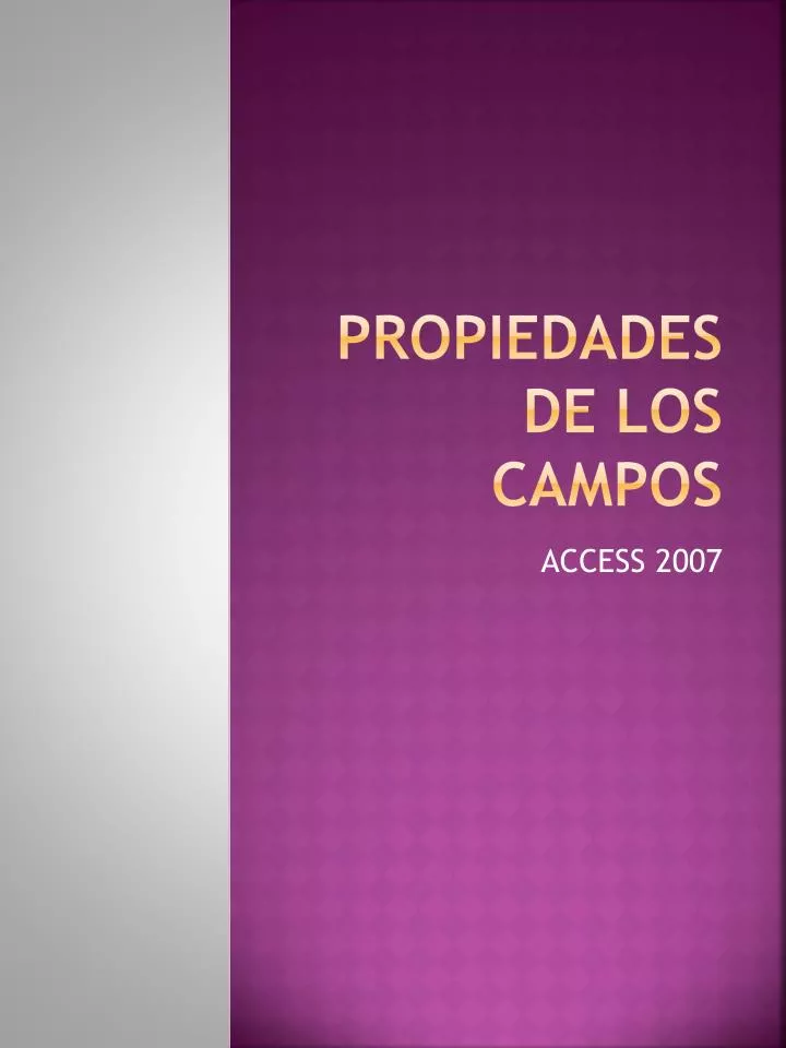 propiedades de los campos