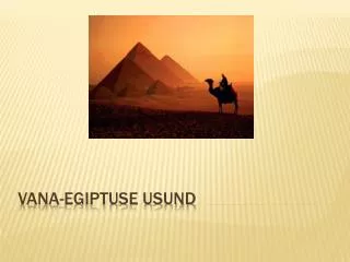 vana egiptuse usund