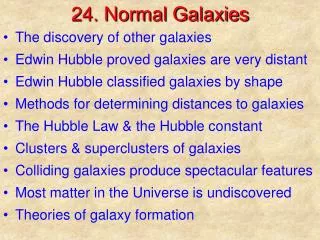 24. Normal Galaxies