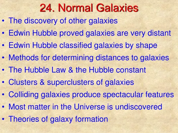 24 normal galaxies