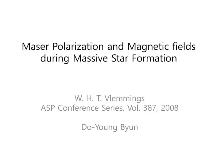 maser p olarization and magnetic fields during massive star formation