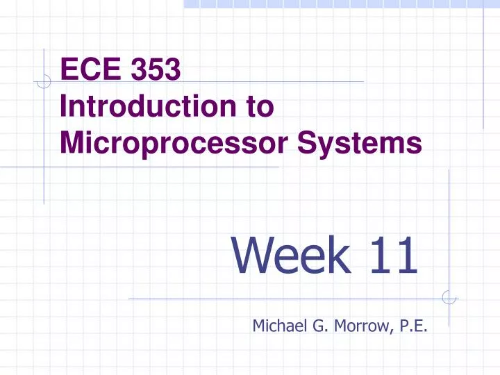 ece 353 introduction to microprocessor systems