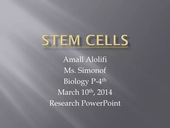 stem cells