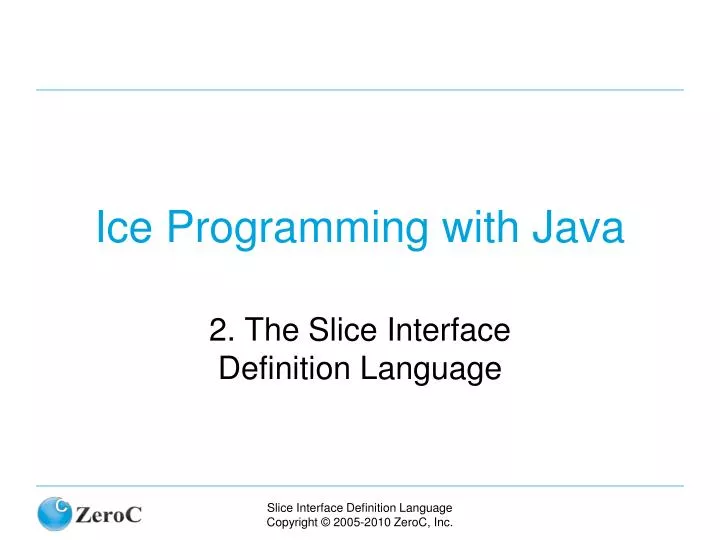 ice programming with java