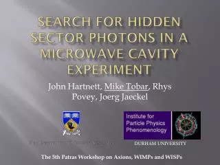 Search for hidden sector photons in a microwave cavity experiment