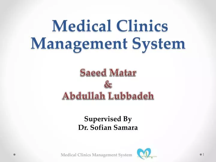 medical clinics management system